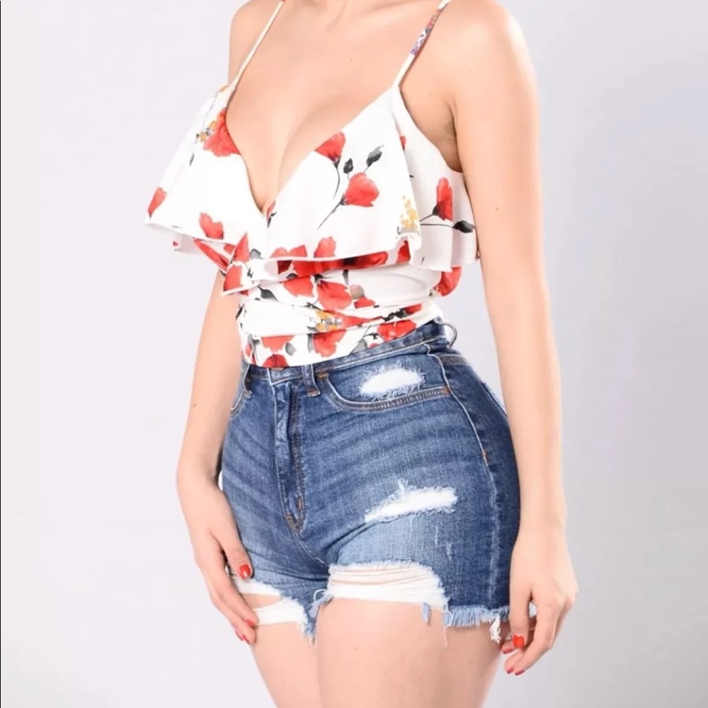 FASHION NOVA WRAP TOP